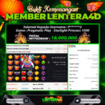 JACKPOT STARLIGHT PRINCESS 1000 20 DESEMBER 2025